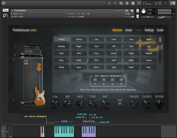 Pettinhouse FunkyBass 2.0 KONTAKT - SMOOVE GROOVES screenshot
